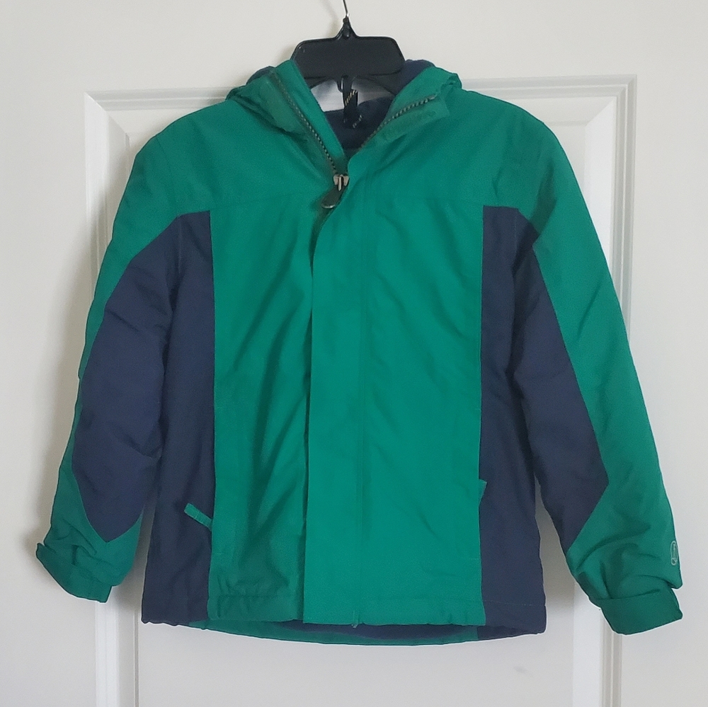 LAND'S END Kids Squall Fleece Lined Waterproof Jacket